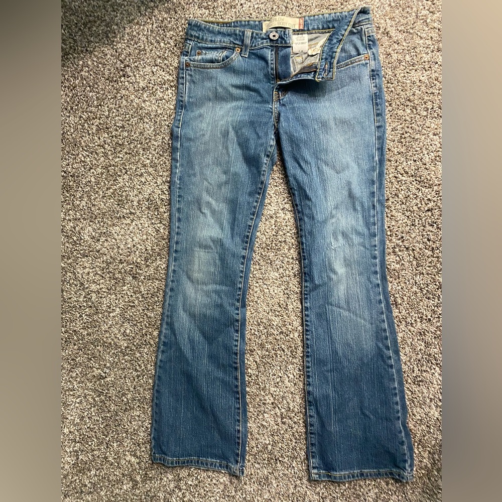 Levi’s super low boot cut jeans